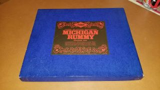 Vintage 1963 E.  S.  Lowe Michigan Rummy Deluxe Set Antique Poker Game Parts