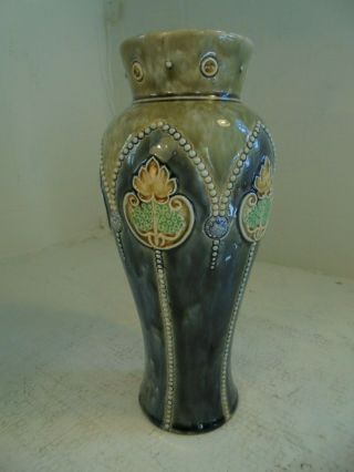 Large Antique Stoneware Royal Doulton Vase