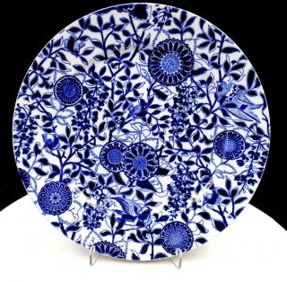 Brown Westhead & Moore Bwm & Co Indian Empress Blue 10 1/4 " Dinner Plate 1877