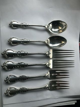 Towle Debussy Sterling Silver Spoons Forks No Monogram Scrap Or Not 307g