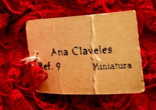 Vintage Marin Spanish/Chiclana Flamenco Dancer Doll Figurine Red Dress 7” 3
