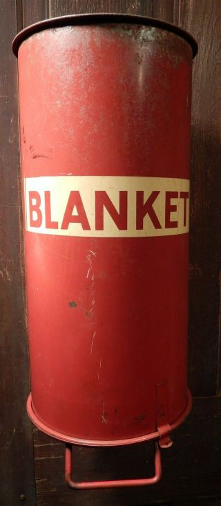 Vintage Fire Blanket Holder 1960 