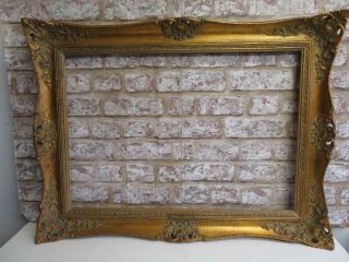 Old Picture Frame Gold Fits A 26 Inch X 18 " Painting