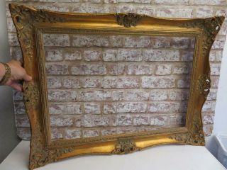 old picture frame GOLD fits a 26 inch X 18 