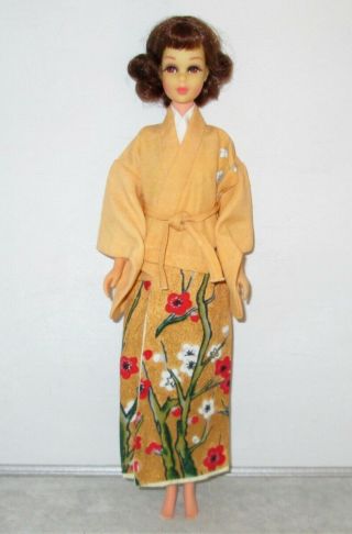 Vintage Takara Licca Mama Silk Kimono Fits Francie Lady Licca Etc