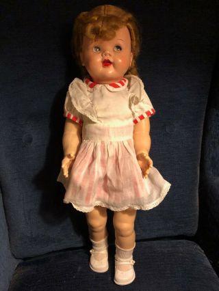 22 " Vintage Doll " Saucy Walker " Ideal Clothes