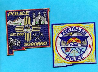 2 Mexico State Shapes - Socorro Police & Portales Police Departments