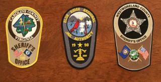 3 Virginia Sheriff/jail Patches
