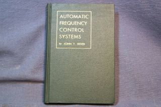 John Rider Automatic Frequency Control Systems Antique Radio Library 1937