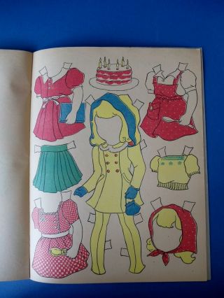Vintage 1940s THE FIRST SEVEN YEARS OF PENNY Paper Dolls Book Uncut 4