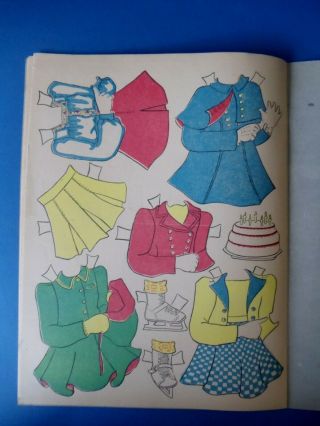 Vintage 1940s THE FIRST SEVEN YEARS OF PENNY Paper Dolls Book Uncut 5