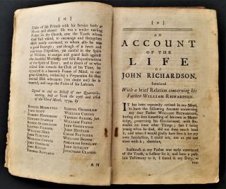 1774 antique LIFE of CHRIST leather 3rd ed Bible Quaker John Richardson 7