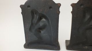 Antique Vintage THE THINKER Bookends RODIN Book Ends CAST IRON Bronze 5