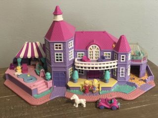 Vintage Polly Pocket 1994 Bluebird Magical Mansion With Lights