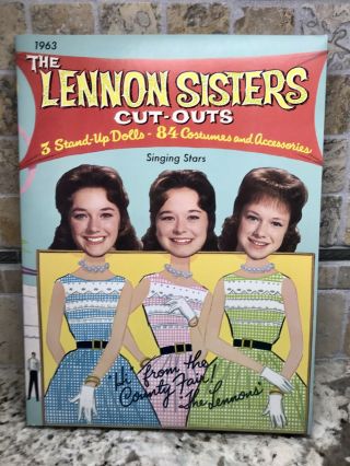 Vintage 1963 Lennon Sisters Uncut Paper Dolls.  Pristine