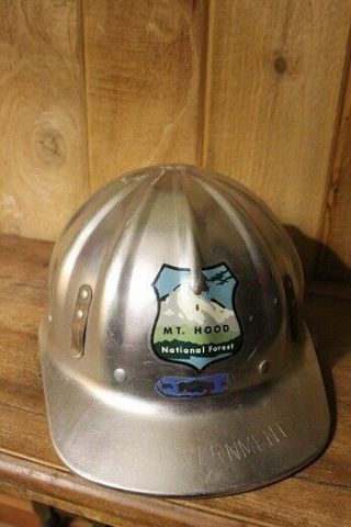 Vintage Us Forest Service Hard Hat Mt Hood Oregon