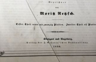 Goethe’s Faust Antique 1836 Moritz Retzsch Part 1 & 2 40 Plates German & English 4