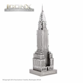 Fascinations Metal Earth Chrysler Building Iconx York Collectible 3d Model