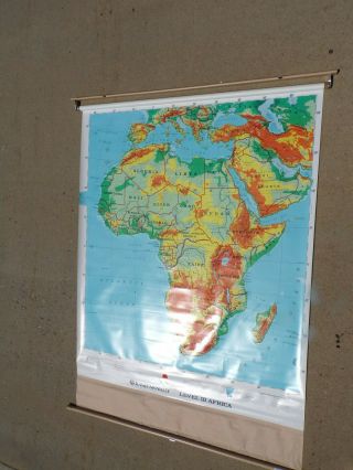 Pull Down Map Level 3 Iii Africa Roll Up Rand Mcnally Map United States