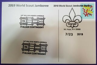24th World Scout Jamboree 2019 / Postmark On Usps Official Postcard Italy
