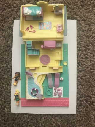 1993 Polly Pocket Vintage Summer House Bluebird Toys Complete Set