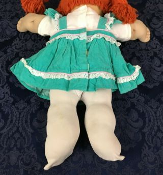 Vintage Cabbage Patch Kids Doll Clothes Turquoise Velvet Dress Shirt Leggin I218 3