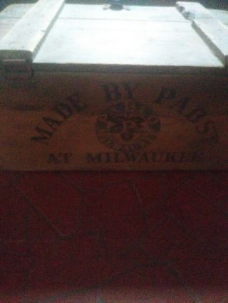 Vintage Antique 1917 Pabst Beer Wood Crate Advertising Pablo Milwaukee