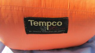 Vintage Tempco Quilters Down Mummy Sleeping Bag