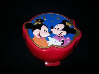 Vintage Polly Pocket Minnie/mickey Mouse Disney Compact (no Dolls)