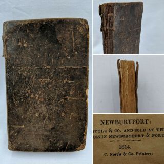 Antique 1814 The Testament Holy Bible Newburyport