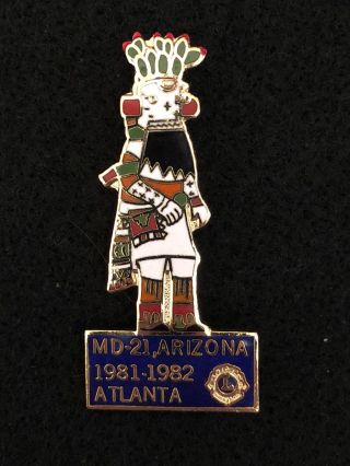 Arizona Md - 21 Lions Club Pin Atlanta 81 - 82