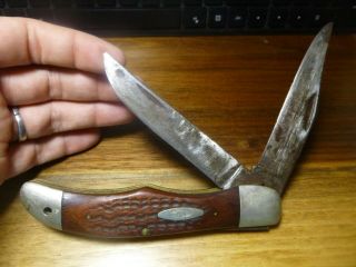 Vintage Case Xx 6265 Sab 2 Blade Folding Hunting Knife