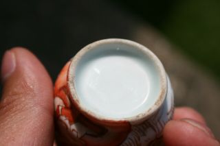 Antique Chinese Japanese Porcelain Hand Painted Miniature Vase 7