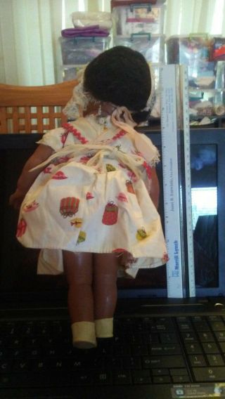 Vintage 1950s Black Baby Doll Clothes Sweet face 3