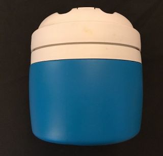 Igloo Elite 1/2 half gallon water jug White Blue Yellow K - 9 Cooler spout antique 2