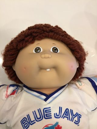 Vintage 1986 Coleco Cabbage Patch Kids CPK Blue Jays Baseball Doll Dudley Borden 2