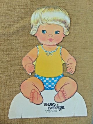 1978 VTG Mattel Baby Tender Love n Kisses clothes bed Paper Doll hat outfit 2