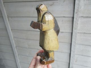 Antique Vintage Carved Sculpture Figurine Of Father Christmas - Possibly Russian.