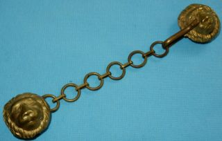 Antique Obsolete Police Constabulary Uniform Chain Lions Head - Very Fine