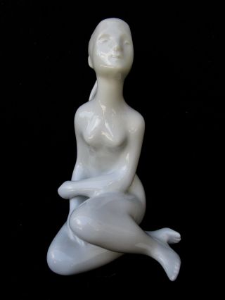 Royal Dux Bohemian Porcelain Nude Woman Figurine - Numbered 736