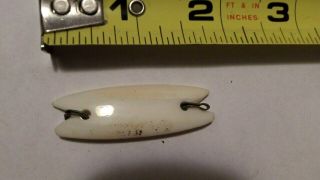 Vintage Drivot Mother Of Pearl Abalone Fishing Lure Spoon Blade Flasher Minnow
