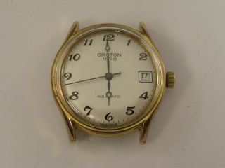 Vintage Croton Aquamatic Watch W/ Date 1960 