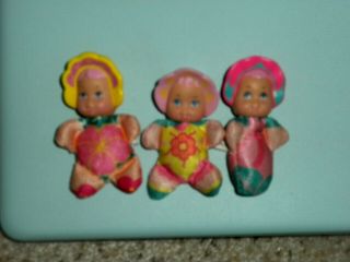 Vintage Lewis Galoob Toys So Small Bean Bag Dolls Set Of 3