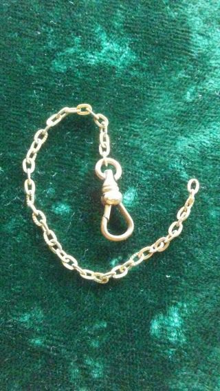 Antique Or Vintage S.  O.  B.  Co.  Gold Filled Watch Chain.