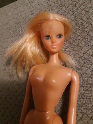 Vintage Durham Charly Doll Disco Era Barbie Clone Blonde 11 - 1/2 Inch Doll