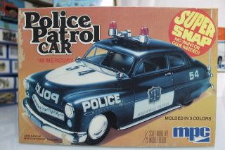 Mpc 1:25 Scale Police Patrol Car (snap) Kit No.  1 - 3306