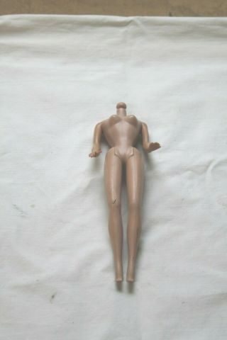 Vintage 1958 Barbie Doll Bendable Poseable Body Only Made In Japan Good Shape
