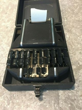 Stenograph machine from early 1900s - with tape and paper 3