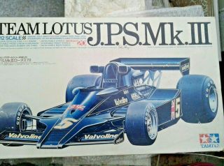 1/12 Tamiya Team Lotus Mk Iii,  Jps Kit,  Jap.  Lang.  Very Rare,  - -
