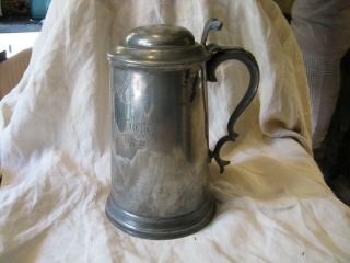 Antique Oxford University Oriel College Rowing Fours Large Tankard Rowell 1858